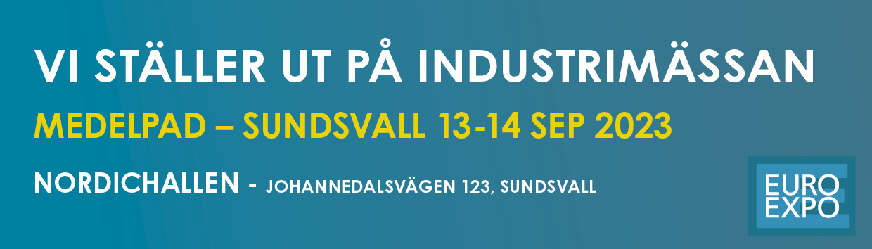 Träffa våra experter på EURO EXPO Industrimässa i Sundsvall 13-14 september