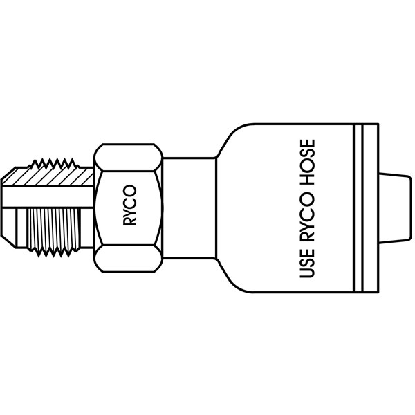 CX014 T2000 Pressnipplar utv UNF JIC